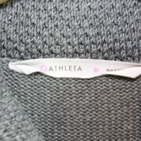 Athleta Breckenridge Knit Sweater Charcoal H11140 - Picture 3 of 5